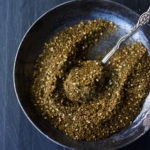 A simple recipe for Za'atar, a flavorful Middle Eastern spice blend that can be used in a multitude of ways. | #zaatar #za'atar #spices #|spiceblend www.feastingathome.com