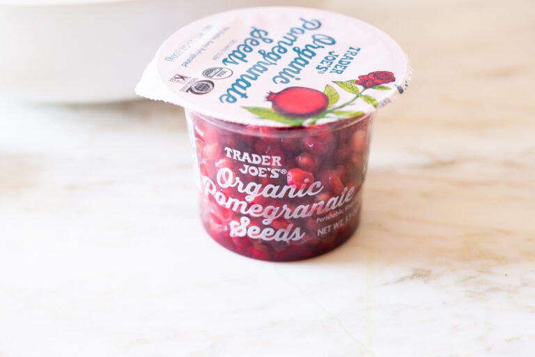 Farro Salad with Kale, Almonds and Pomegranate Feasting At Home