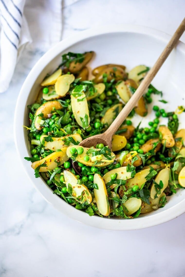 Potato Salad with Peas and Tarragon Feasting At Home