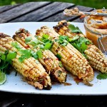 Grilled Corn with Chipotle, Lime and Cilantro | www.feastingathome.com