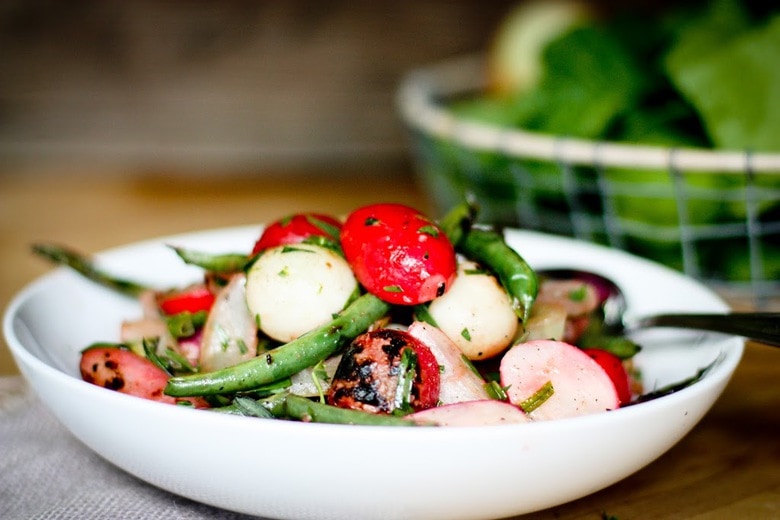 grilled radishes