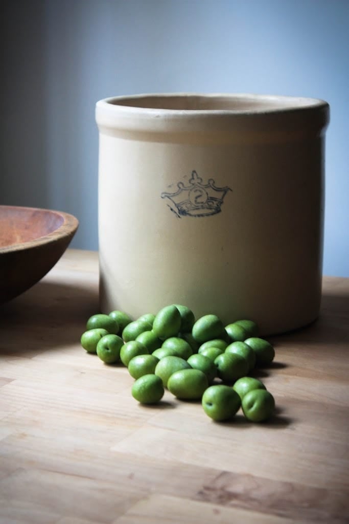 How to Cure Olives with Lye - a step by step guide, that turns bitter olives into buttery delicious bites the whole family will enjoy.