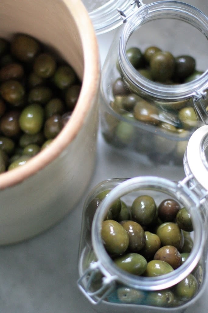 How to Cure Olives with Lye - a step by step guide, that turns bitter olives into buttery delicious bites the whole family will enjoy. 