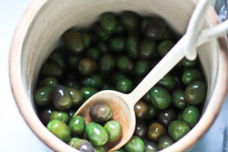 How to Cure Olives with Lye - a step by step guide, that turns bitter olives into buttery delicious bites the whole family will enjoy. 