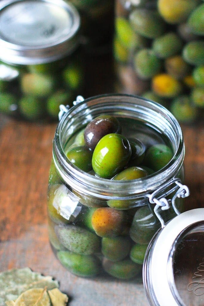 Lye-Cured Green Olives Recipe