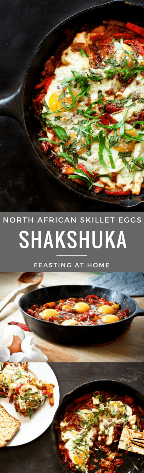 Simple delicious recipe for Shakshuka! Bursting with North African Flavors, this tasty Baked Egg dish makes for a healthy and incredible brunch! 
