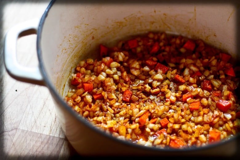  A deliciously flavorful recipe for Berbere Chicken over Ethiopian spiced Lentils with an easy recipe for Berbere Spice Blend. | www.feastingathome.com