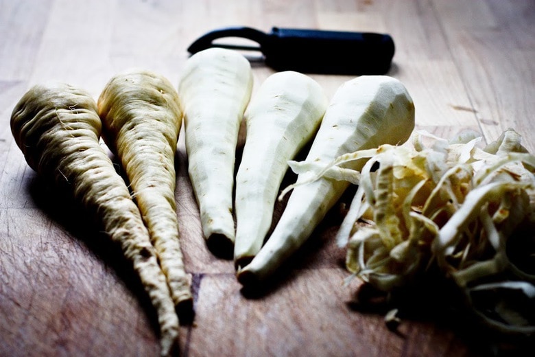 Parsnip Gratin With Gruyere and Thyme | www.feastingathome.com