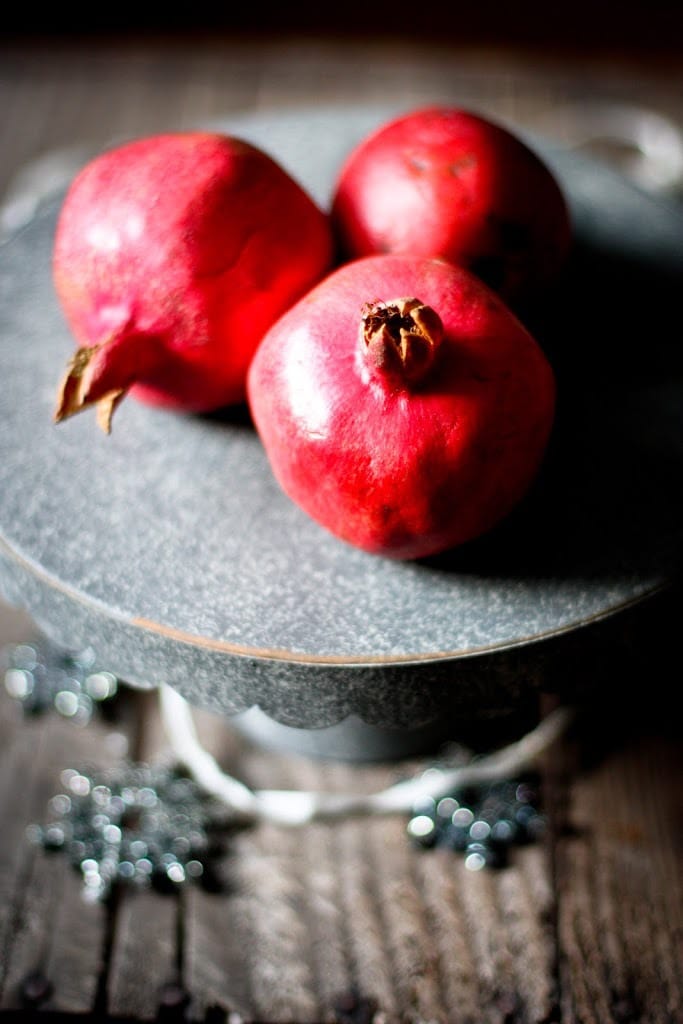 Moroccan Roasted Beets with Pomegranate Seeds, toasted pistachios and a balsamic glaze. A simple, healthy vegan side dish. #moroccanbeets #veganside #roastedbeets #cleaneating #plantbased 