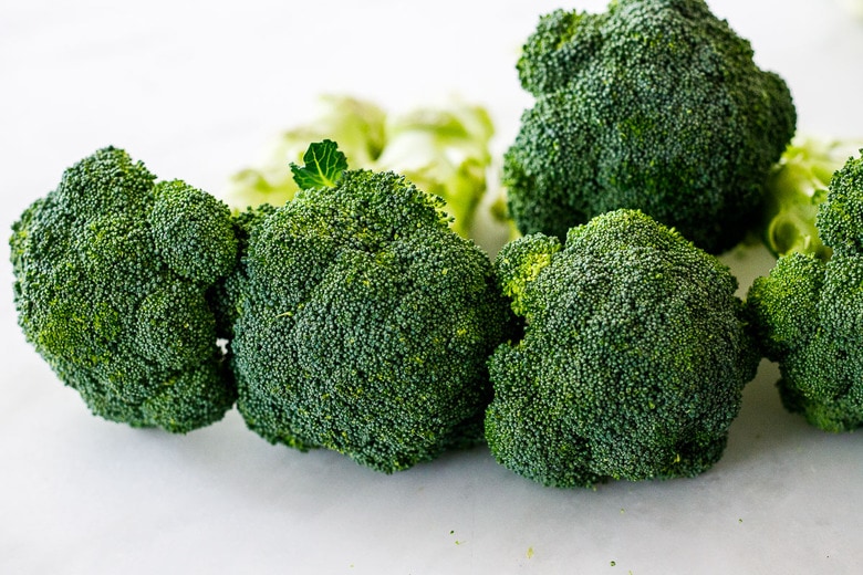 broccoli on the counter