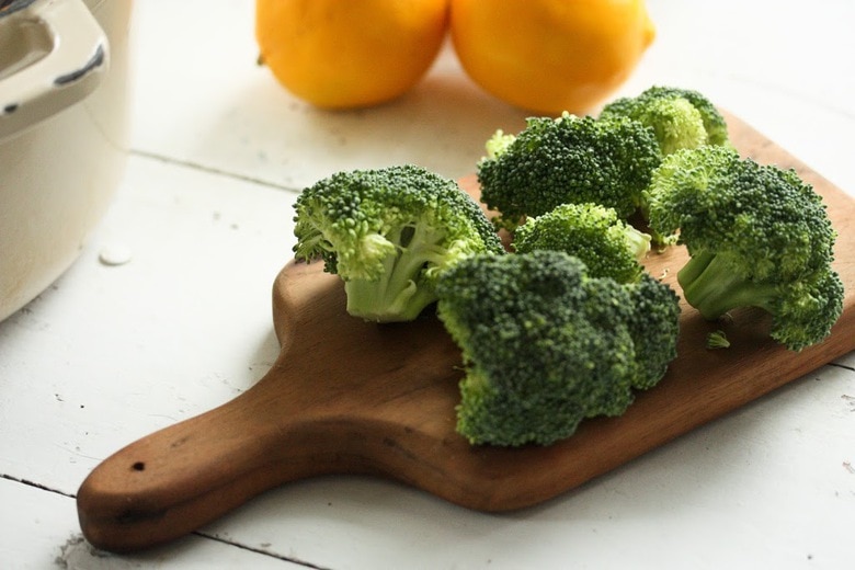 Steamed Broccoli with Lemon Zest and Truffle Oil Feasting At Home