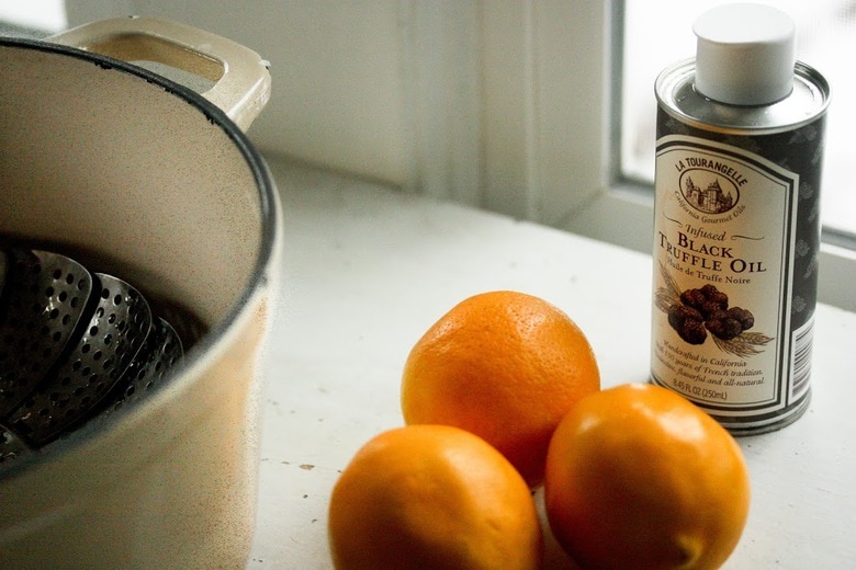 Steamed Broccoli with Lemon Zest and Truffle Oil Feasting At Home