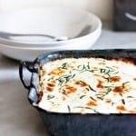 Rosemary Chicken Lasagna with creamy Béchamel Sauce ...and a little tip on who to use egg roll wrappers instead of pasta, when pinched for time! | www.feasitngathome.com
