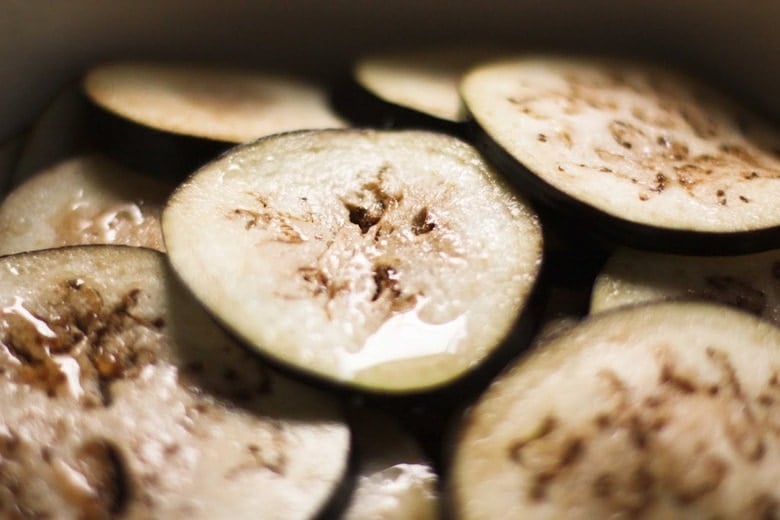 degorging eggplant 