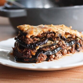 Rustic Eggplant Moussaka | Feasting at Home