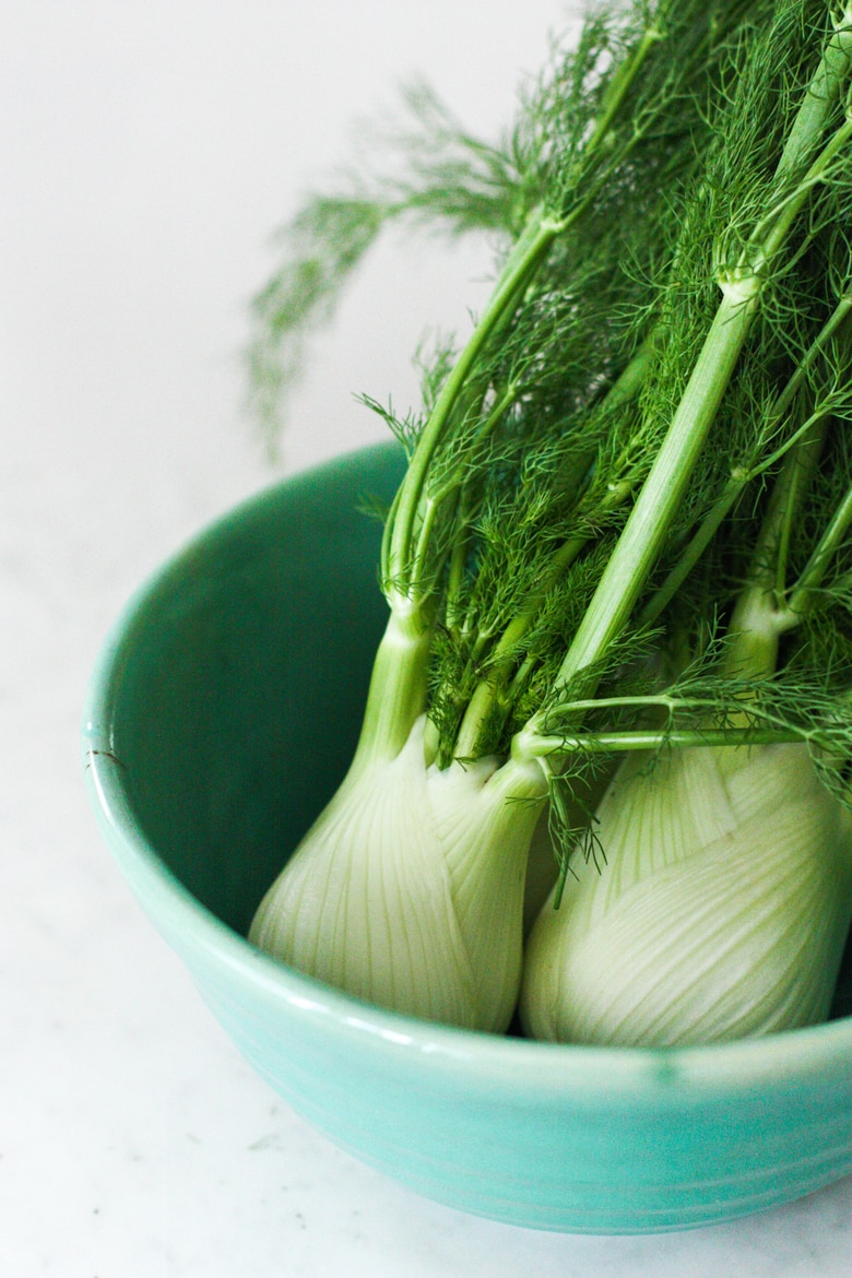 Simple, delicious Fennel Salad with dill, cucumber and Meyer Lemon. Refreshing and light, this pairs very well with simple roasted salmon. | www.feastingathome.com # fennel #salad