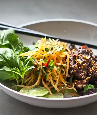 Vietnamese Beef Salad with Green Papaya Salad