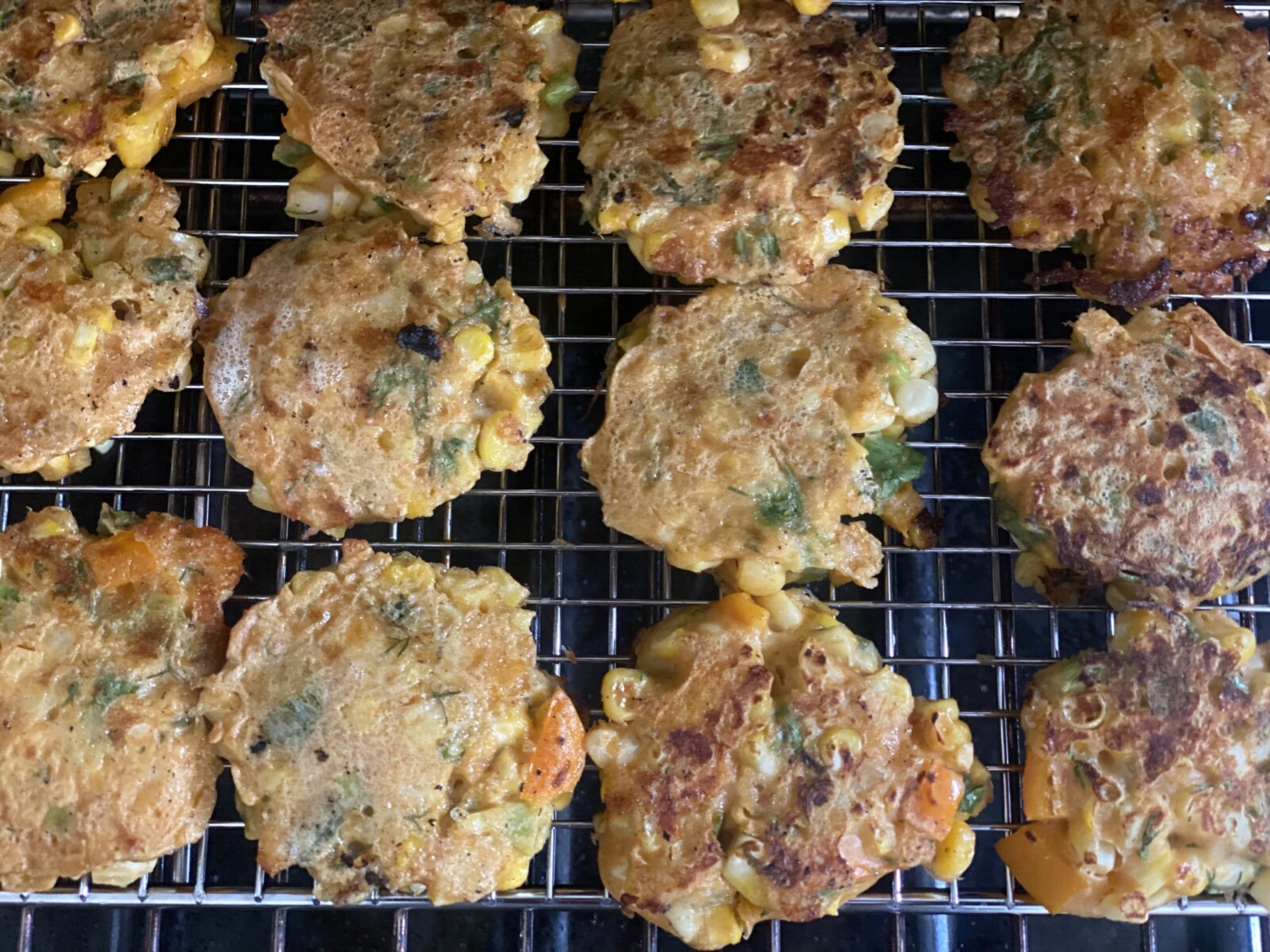 baking in the oven on a wire rack. 