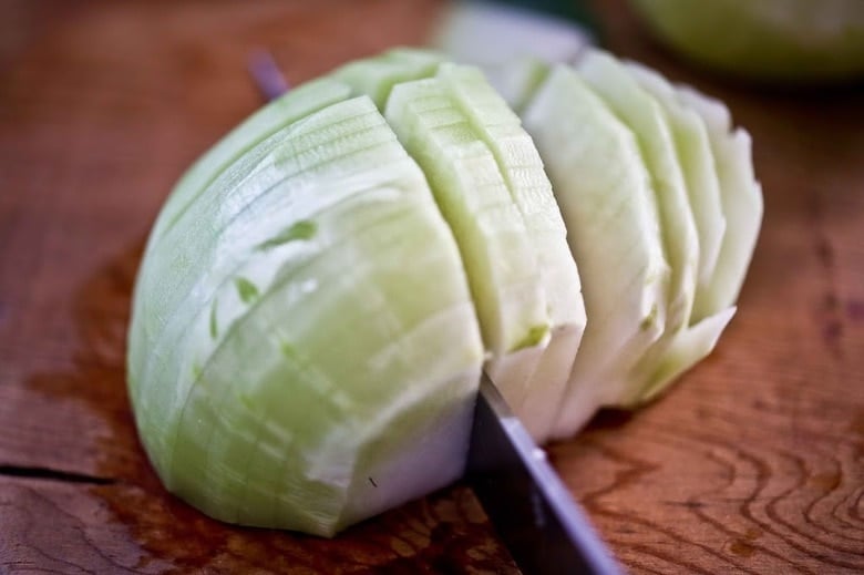 Delicious and refreshing Kohlrabi Slaw with cilantro, jalapeño and lime! Vegan, GF | www.feastingathome.com #kohlrabi #kohlrabirecipes #kohlrabislaw #kohlrabirecipe #kohlrabisalad