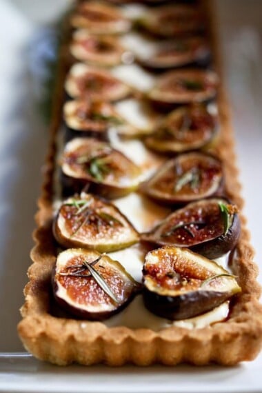 Roasted Fig Tart with Honey and Mascarpone | www.feastingathome.com