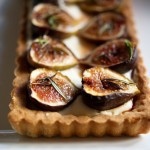 Roasted Fig Tart with mascarpone cream and roasted figs.