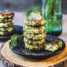 Crispy Light Zucchini Fritters!-image