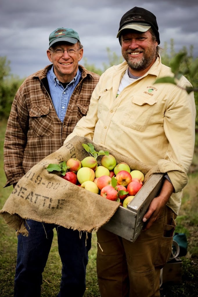 Rod and Derrick Hansen of Hansen's Green Bluff Orchard