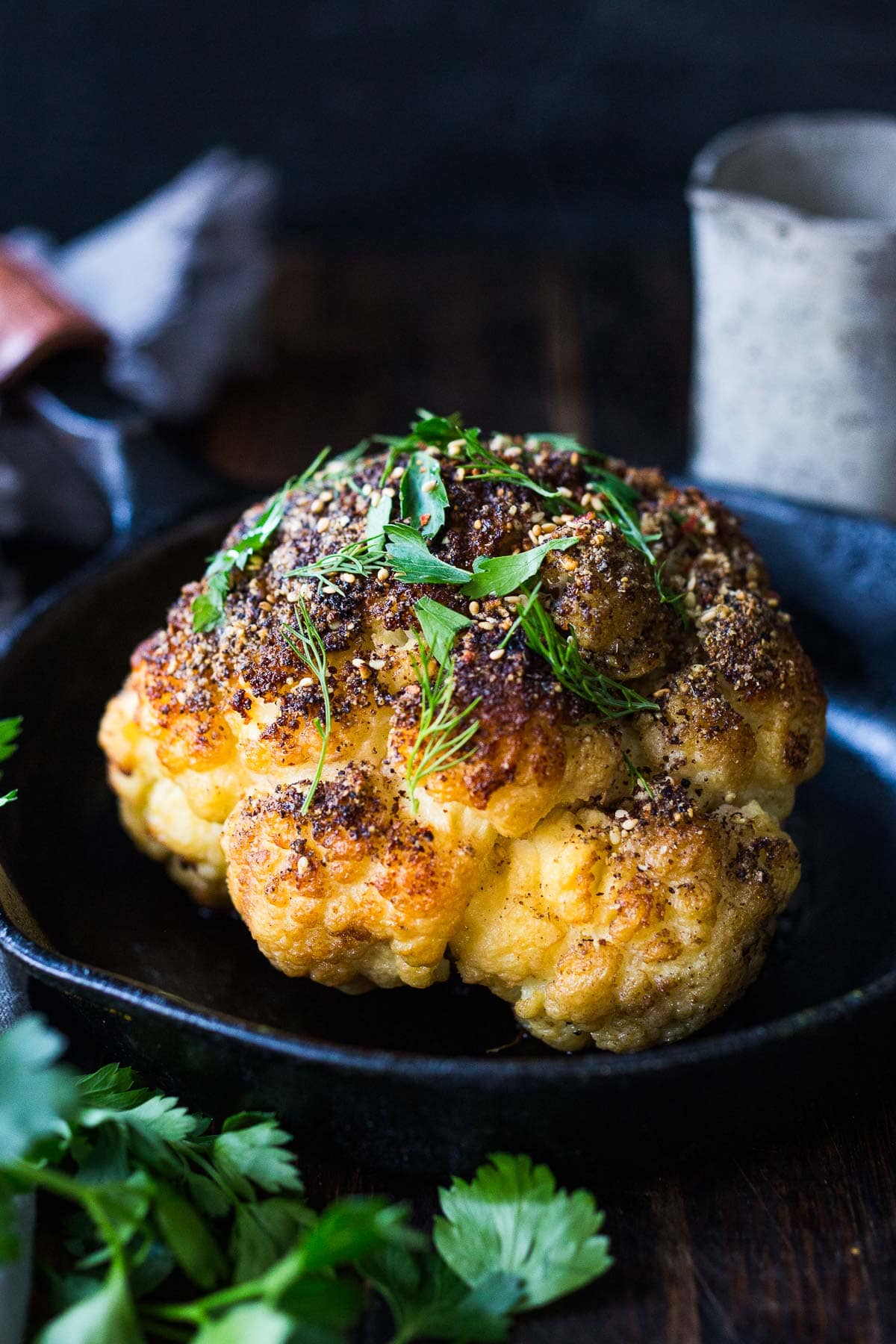 Za'atarSpiced Whole Roasted Cauliflower Feasting at Home