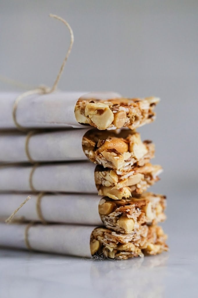 Delcious, healthy, Coconut Almond Bars, similar to "Kind Bars"! A gluten-free, paleo, grain-free, granola bar recipe that you will fall in love with! #granolabars #paleo 