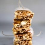 Delicious, healthy, homemade, Nut Bars, similar to "Kind Bars". These grain-free nut bars are the perfect snack!