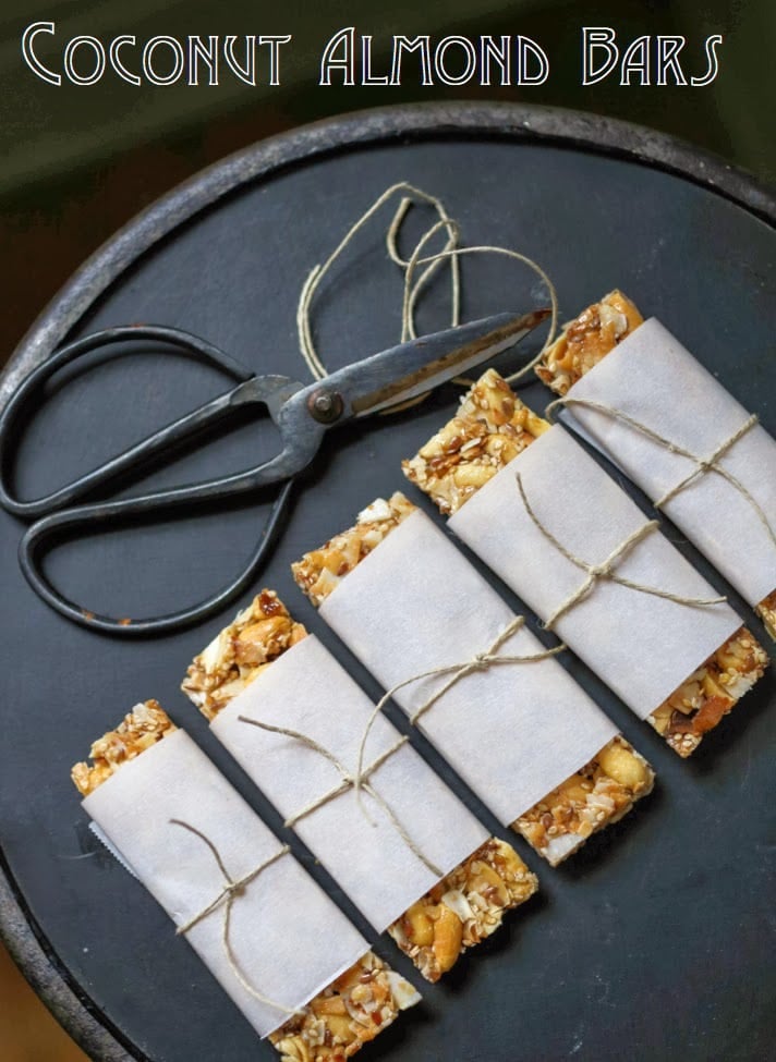 Delcious, healthy, Coconut Almond Bars, similar to "Kind Bars"! A gluten-free, paleo, grain-free, granola bar recipe that you will fall in love with! #granolabars #paleo 