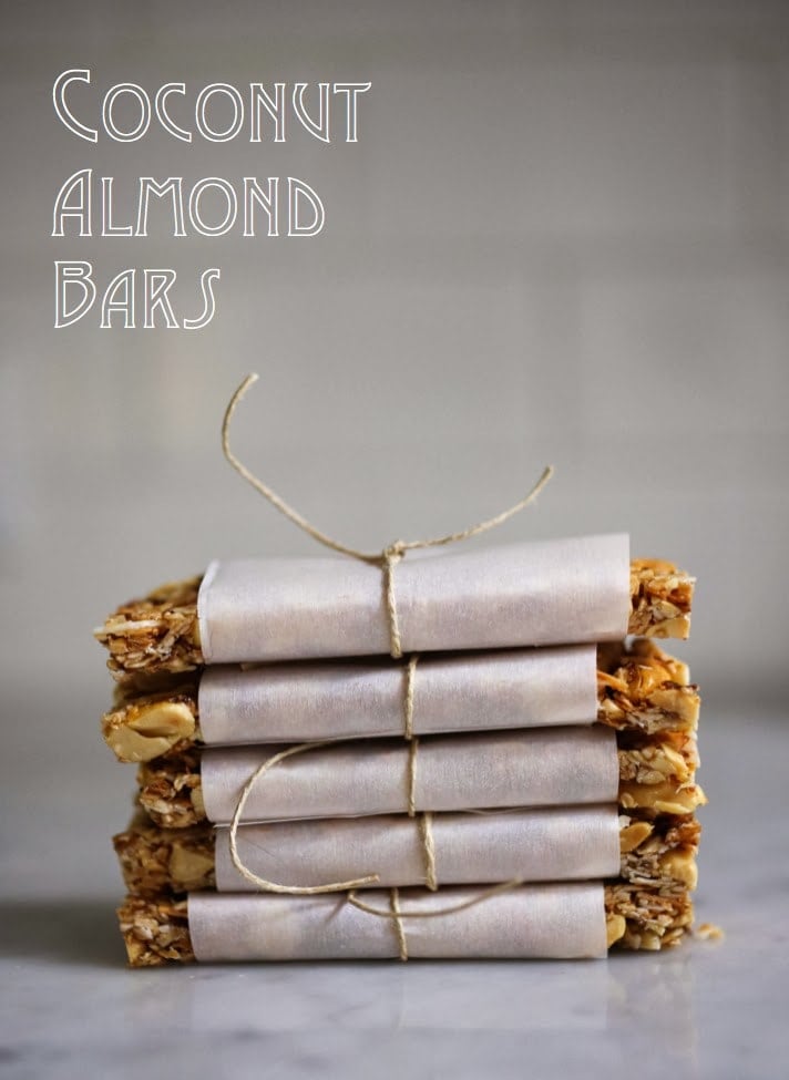 Delcious, healthy, Coconut Almond Bars, similar to "Kind Bars"! A gluten-free, paleo, grain-free, granola bar recipe that you will fall in love with! #granolabars #paleo 