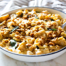 Cauliflower Gratin with Garlic and Sage