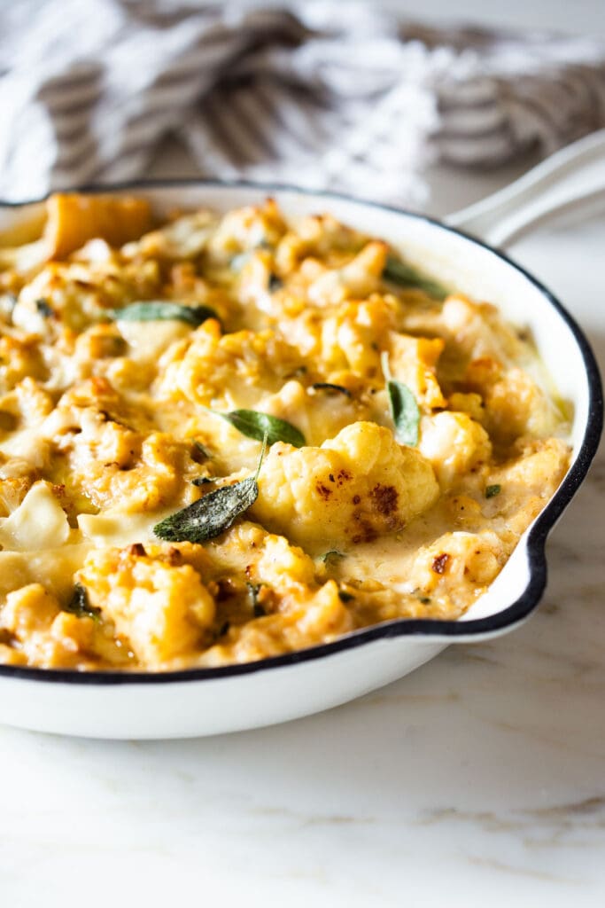 Cauliflower Gratin with Garlic and Sage Feasting At Home