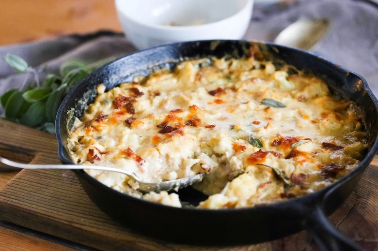 cauliflower gratin.