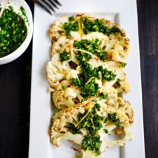 Roasted Cauliflower Steaks With Gremolata-image