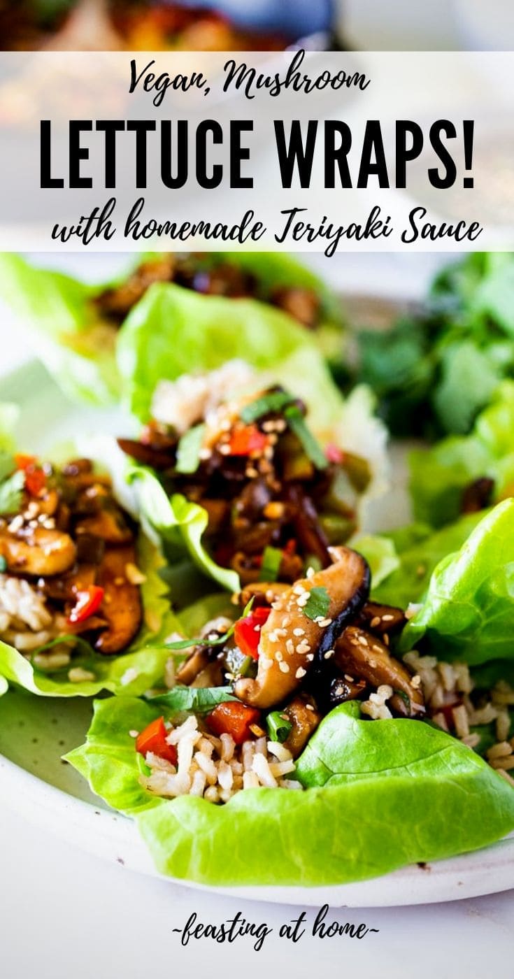 Teriyaki Mushroom Lettuce Wraps