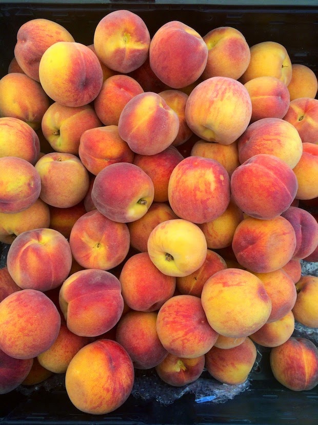 Simple Refreshing Peach Sangria ...a delicious summer drink made with white wine and Elder flower liquor (or syrup) that can be made ahead. Perfect for a crowd!  #peachsangria #peach #sangria | www.feastingathome.com