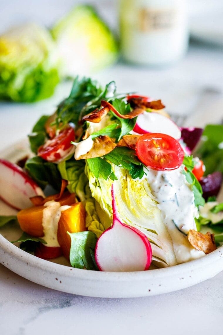 Little Gem Wedge Salad Feasting At Home