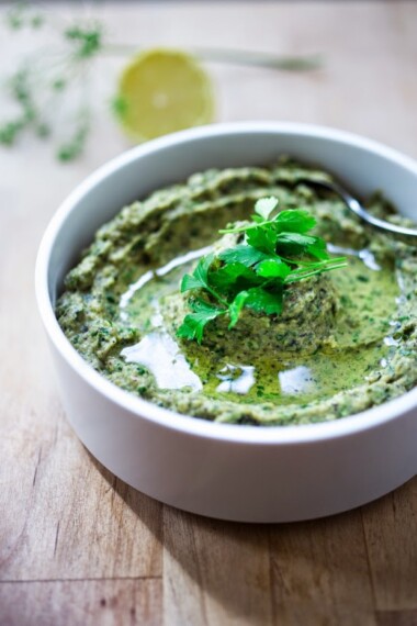 Zucchini Hummus | www.feastingathome.com