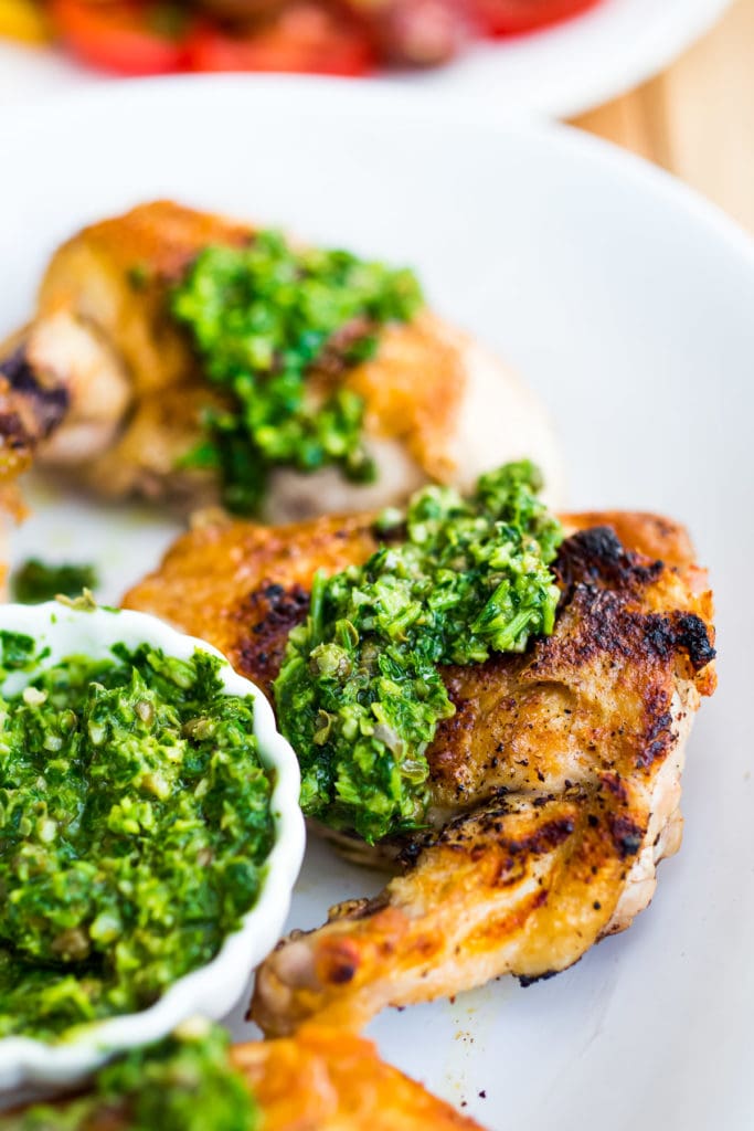 Grilled Chicken with Salsa Verde Feasting at Home