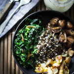 Roasted Sunchoke and Barley Bowl | www.feastingathome.com