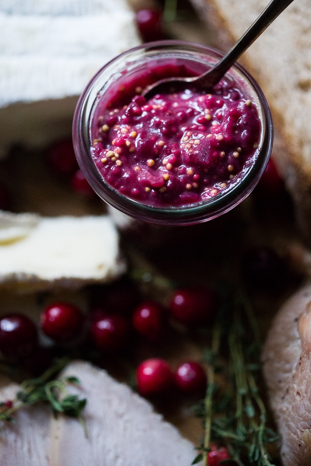 cranberry mustard recipe Turkey Grilled Cheese Sandwich with Cranberry Mustard - a delicious way to use leftover Thanksgiving Turkey and your Cranberry Sauce! #turkeysandwich #grilledcheese #brie #cranberry #thanksgiving
