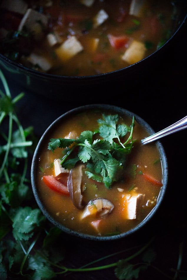 10 FEEL BETTER Brothy Soups to heal, comfort and help build immunity. Vietnamese Hot and Sour Tamarind Soup | www.feastingathome.com