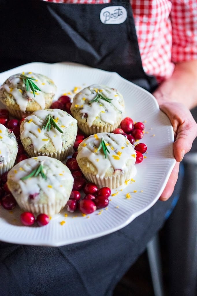 cranberry orange Muffins Festive Cranberry Orange Muffins - vegan and gluten-free, these are simple to make and full of flavor! A tasty. addition to your holiday table! #cranberrymuffins #veganmuffins #orangemuffins #glutenfreemuffins #holidaybaking