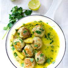 Thai Turkey Meatballs With Lemongrass Coconut Sauce-image