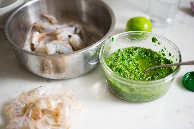 Jumbo Shrimp with Chimichurri – A Couple Cooks