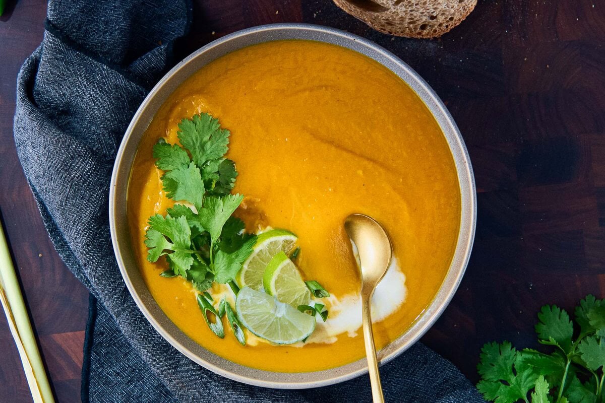 Délicieuse soupe de patates douces