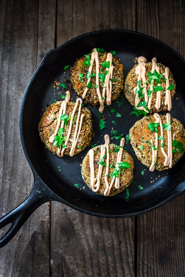 Amaranth & Lentil Patties with a vegan and GF Chipotle Aioli | www.feastingathome.com