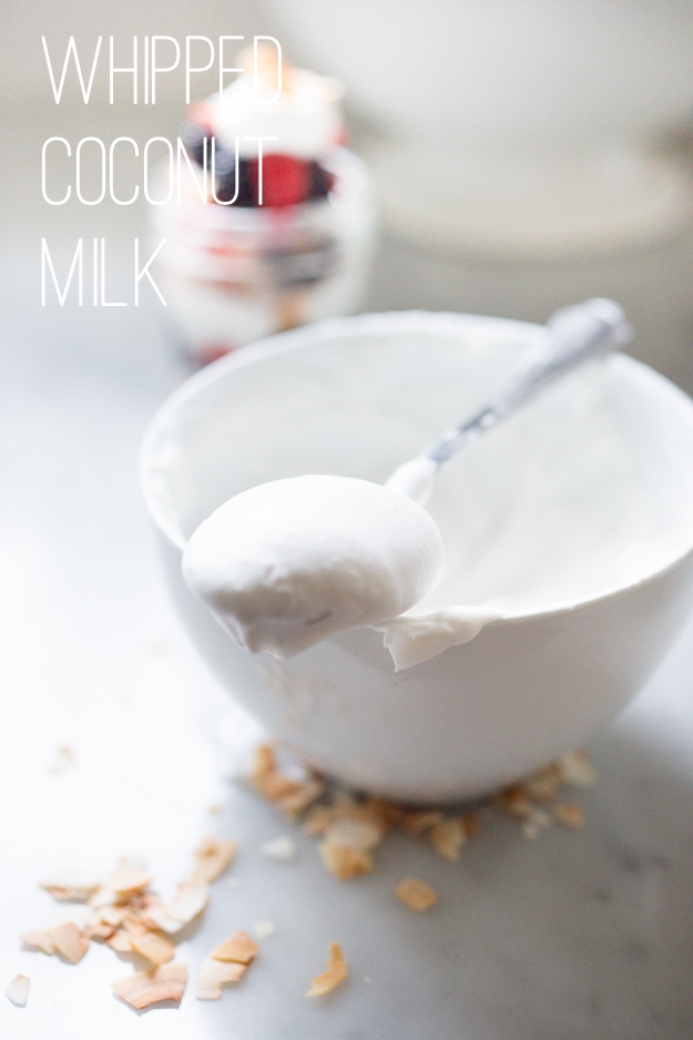 Whipped coconut milk